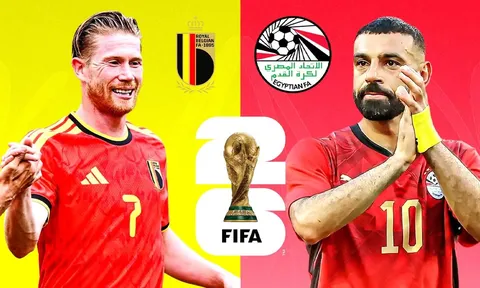 Siêu máy tính dự đoán Kết quả Bỉ vs Ai Cập 2h ngày 16/6 - World Cup 2026: Salah nhận 'gáo nước lạnh'