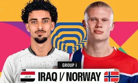 Dự đoán tỷ số, kết quả Iraq vs Na Uy, 5h00 ngày 17/6 - World Cup 2026: Haaland nhận 'gáo nước lạnh'?