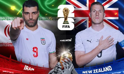 Link xem TRỰC TIẾP bóng đá Iran vs New Zealand 08h00 ngày 16/6 - VTV6 phát sóng trực tiếp World Cup 2026 hôm nay