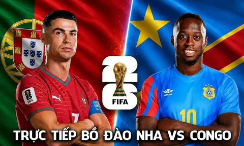 Link xem trực tiếp bóng đá Bồ Đào Nha vs Congo 0h ngày 18/6 - World Cup 2026: Ronaldo xô đổ kỷ lục