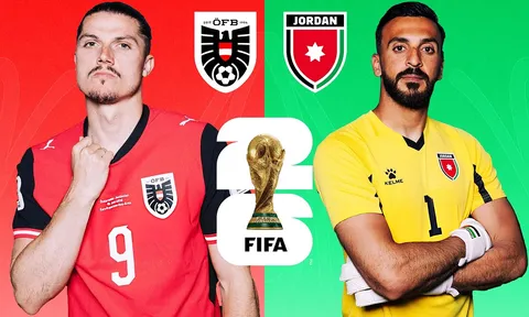 Xem trực tiếp bóng đá Áo vs Jordan ở đâu, kênh nào? Link xem trực tiếp World Cup 2026 trên VTV3 HD