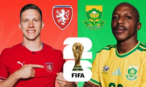 Dự đoán tỷ số, kết quả CH Séc vs Nam Phi, 23h ngày 18/6 - Nhận định bóng đá World Cup 2026: Cuộc chiến sống còn