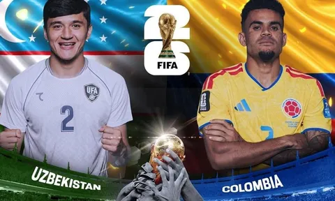 Link xem TRỰC TIẾP bóng đá Colombia vs Uzbekistan ngày 18/6 - VTV6 trực tiếp World Cup 2026 hôm nay