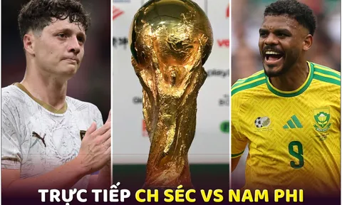 Trực tiếp bóng đá CH Séc vs Nam Phi, 23h ngày 18/6 - Link xem trực tiếp World Cup 2026 trên VTV3 HD