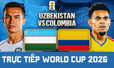 Link xem trực tiếp Uzbekistan vs Colombia hôm nay 18/6 - World Cup 2026: Ronaldo nhận tin dữ trên BXH?