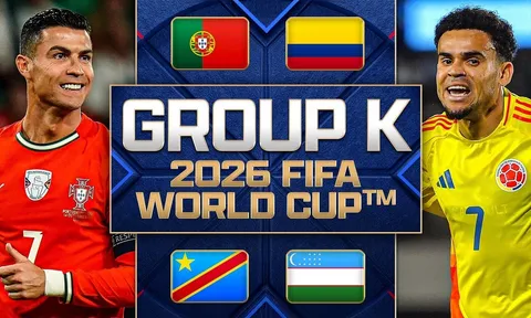 Bảng xếp hạng World Cup 2026 - Bảng K: Ronaldo nhận trái đắng, Ông lớn châu Á gây tiếc nuối