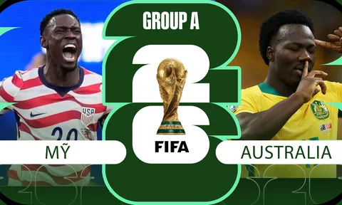 Dự đoán tỷ số, kết quả Mỹ vs Australia, 02h ngày 20/6 - Nhận định bóng đá World Cup 2026: Cuộc chiến ngôi đầu?