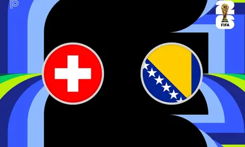 Dự đoán tỷ số Thụy Sĩ vs Bosnia, 2h ngày 19/6 - Nhận định bóng đá World Cup 2026