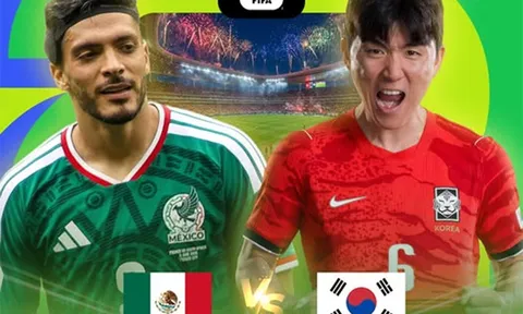 Xem trực tiếp bóng đá Mexico vs Hàn Quốc ở đâu, kênh nào? Link xem trực tiếp World Cup 2026 trên VTV