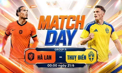 TRỰC TIẾP bóng đá Hà Lan vs Thụy Điển, 00h00 ngày 21/6 - Link xem trực tiếp World Cup 2026 trên VTV6