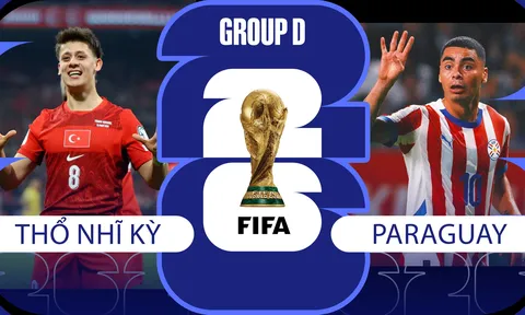 TRỰC TIẾP bóng đá Thổ Nhĩ Kỳ vs Paraguay, 10h00 ngày 20/6 - Link xem trực tiếp World Cup 2026 trên VTV6