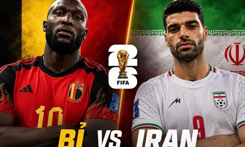 VTV trực tiếp bóng đá Bỉ vs Iran - Link xem trực tiếp World Cup 2026 hôm nay 22/6