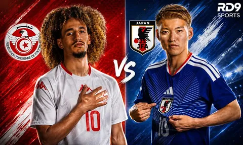 Trực tiếp bóng đá Tunisia vs Nhật Bản, 11h ngày 21/6 - Link xem trực tiếp World Cup 2026 trên VTV3