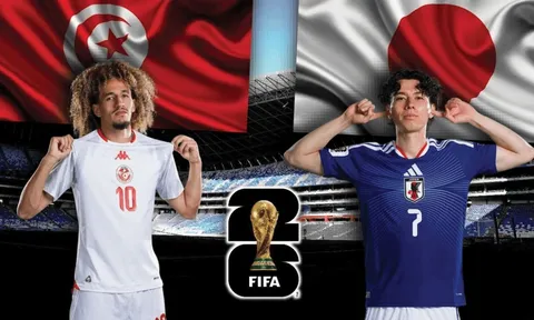 TRỰC TIẾP bóng đá Nhật Bản vs Tunisia, 11h00 ngày 21/6 - Link xem trực tiếp World Cup 2026 trên VTV3