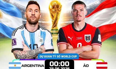 Link xem TRỰC TIẾP bóng đá Argentina vs Áo ngày 23/6 - VTV6 trực tiếp World Cup 2026 hôm nay