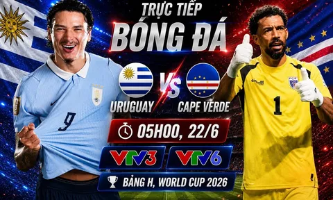 Kết quả bóng đá, tỷ số Uruguay vs Cape Verde - World Cup 2026: Ngựa ô gây chấn động