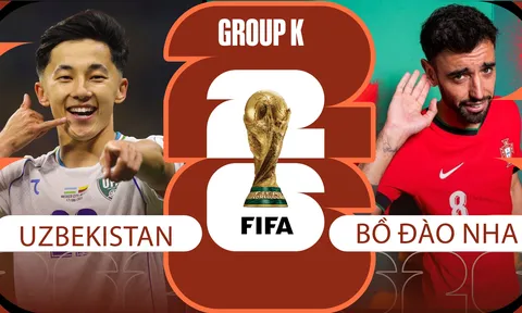 Dự đoán tỷ số Bồ Đào nha vs Uzbekistan, 0h ngày 24/6 - Nhận định bóng đá World Cup 2026: Selecao châu Âu đại thắng?