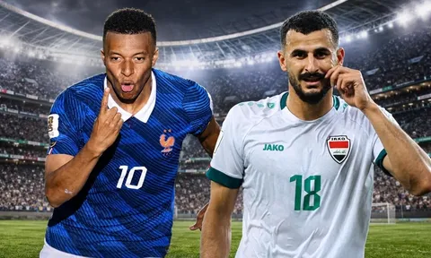 VTV3, VTV6 trực tiếp bóng đá Pháp vs Iraq - Link xem trực tiếp World Cup 2026 hôm nay 23/6 trên VTV