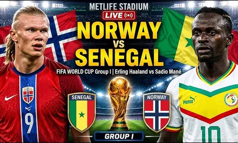 Trực tiếp bóng đá Na Uy vs Senegal, 7h ngày 23/6 - Link xem trực tiếp World Cup 2026 trên VTV3 HD
