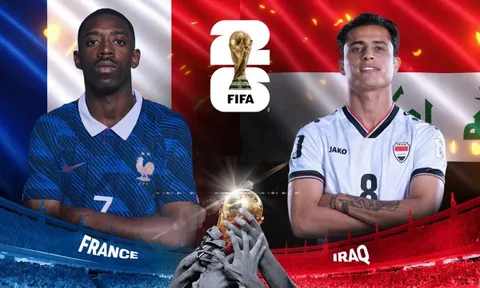 Trực tiếp bóng đá Pháp vs Iraq, 4h ngày 23/6 - Link xem trực tiếp World Cup 2026 trên VTV6 FULL HD