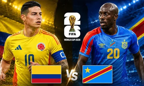 Dự đoán tỷ số, kết quả Colombia vs CHDC Congo 09h ngày 24/6 - World Cup 2026: Luis Diaz gửi 'chiến thư' đến Ronaldo?