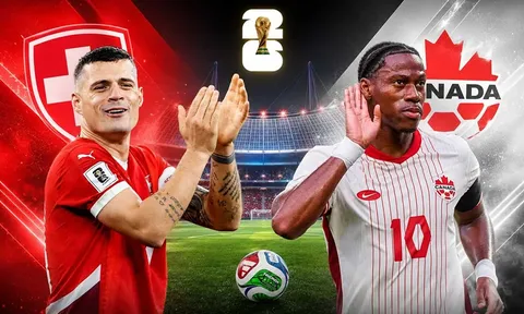 Dự đoán tỷ số Thụy Sĩ vs Canada, 2h ngày 25/6 - Nhận định bóng đá World Cup 2026