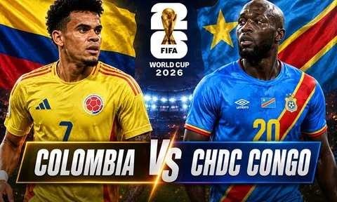 Kết quả bóng đá CHDC Congo vs Colombia - World Cup 2026: Ronaldo và ĐT Bồ Đào Nha nhận tin dữ