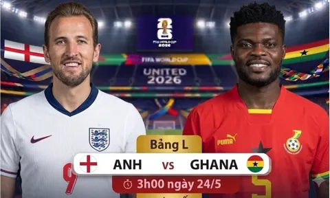 Link xem TRỰC TIẾP bóng đá Anh vs Ghana 03h00 ngày 24/6 - VTV6 trực tiếp World Cup 2026 hôm nay