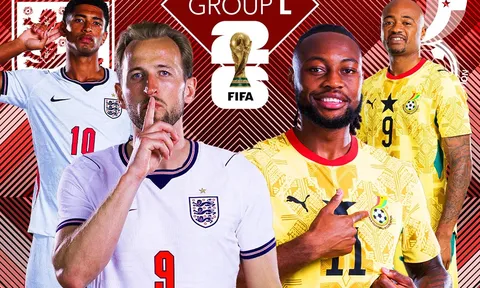 Trực tiếp bóng đá Anh vs Ghana, 3h ngày 24/6 - Link xem trực tiếp World Cup 2026 trên VTV3 FULL HD