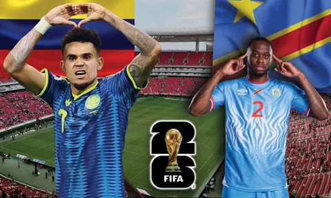 Trực tiếp bóng đá Colombia vs CHDC Congo, 9h ngày 24/6 - Link xem trực tiếp World Cup 2026 trên VTV3
