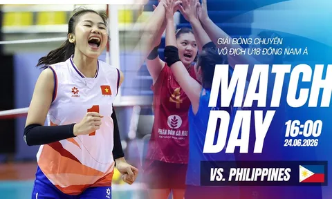 Xem TRỰC TIẾP bóng chuyền nữ Việt Nam đấu Philippines ở đâu, kênh nào? Link xem bóng chuyền U18 Đông Nam Á 2026