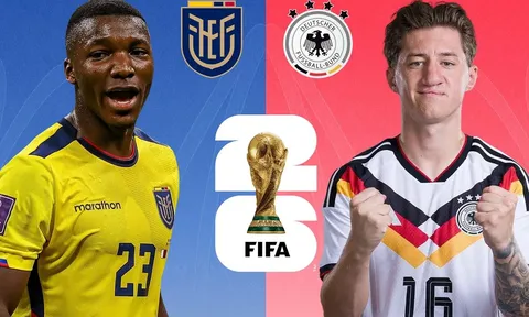 Dự đoán kết quả, tỷ số Ecuador vs Đức - World Cup 2026: Siêu máy tính nhận định rất chênh lệch