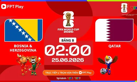 Xem trực tiếp bóng đá Bosnia vs Qatar ở đâu, kênh nào? Link xem trực tiếp World Cup 2026 trên VTV3