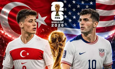 Dự đoán tỷ số, kết quả Thổ Nhĩ Kỳ vs Mỹ, 09h00 ngày 26/6 - World Cup 2026: Pulisic rực sáng, chủ nhà vùi dập đối thủ?