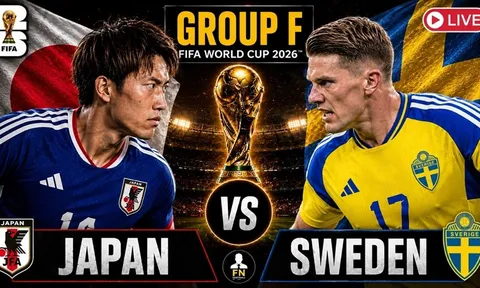 Xem trực tiếp bóng đá Nhật Bản vs Thụy Điển ở đâu, kênh nào? Link xem trực tiếp World Cup 2026 HD