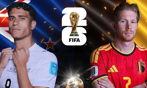 Kết quả, tỷ số New Zealand vs Bỉ hôm nay 27/6 - World Cup 2026: Sao Arsengal giúp Quỷ Đỏ thoát hiểm