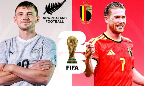 VTV trực tiếp bóng đá New Zealand vs Bỉ - Link xem trực tiếp World Cup 2026 hôm nay 27/6