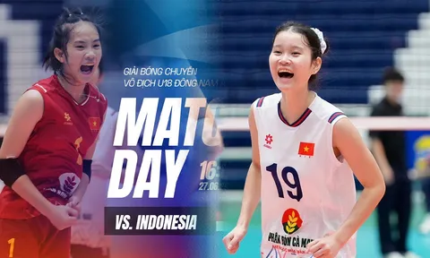 Xem TRỰC TIẾP bóng chuyền nữ Việt Nam đấu Indonesia ở đâu, kênh nào? Link xem bóng chuyền U18 Đông Nam Á 2026