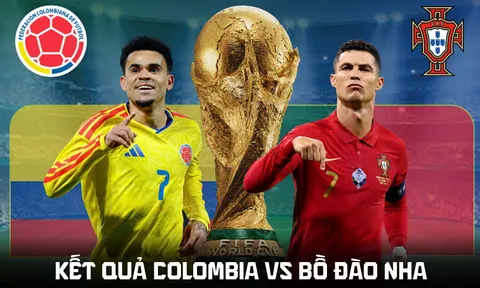 Kết quả, tỷ số Colombia vs Bồ Đào Nha hôm nay 28/6 - World Cup 2026: CR7 bất lực, BĐN mất ngôi đầu