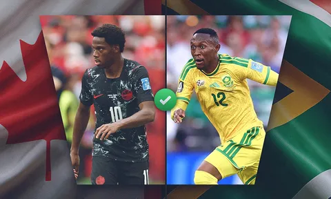 Nhận định bóng đá Nam Phi vs Canada 2h00 ngày 29/6 - Vòng 1/16 World Cup 2026: Khó có bất ngờ