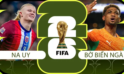 Nhận định bóng đá, dự đoán tỷ số Bờ Biển Ngà vs Na Uy - World Cup 2026: Erling Haaland 'đại chiến' Amad Diallo
