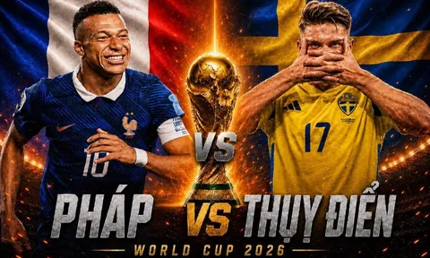 VTV trực tiếp bóng đá Pháp vs Thụy Điển - Link xem trực tiếp World Cup 2026 hôm nay 1/7 trên VTV3