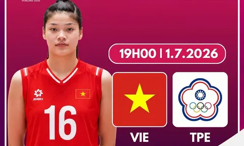 TRỰC TIẾP bóng chuyền nữ Việt Nam vs Đài Loan - Link xem chung kết bóng chuyền nữ U18 châu Á 2026