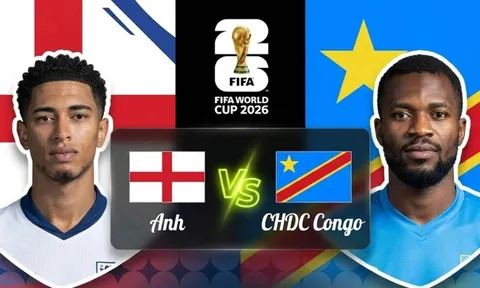 Link xem TRỰC TIẾP bóng đá Anh vs CHDC Congo 23h 1/7 - VTV6 VTV3 trực tiếp World Cup 2026 hôm nay