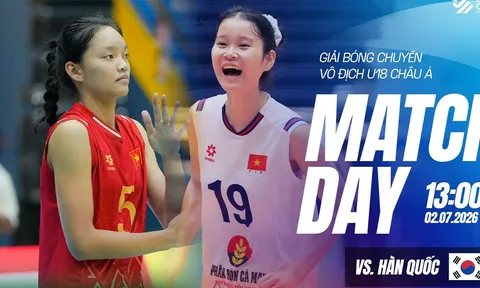 Link xem TRỰC TIẾP bóng chuyền nữ Việt Nam đấu Hàn Quốc - VCK U18 nữ châu Á 2026: Đôi công hấp dẫn?