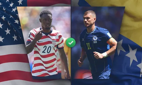 Trực tiếp bóng đá Mỹ vs Bosnia, 7h ngày 2/7 - Link xem trực tiếp World Cup 2026 trên VTV6 FULL HD