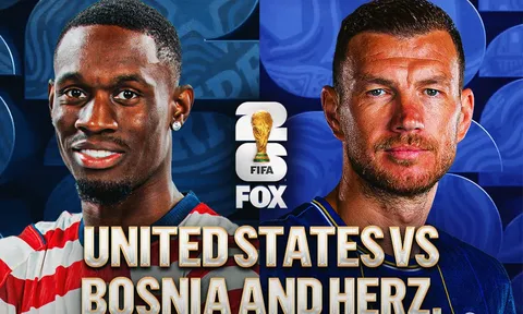 Link xem trực tiếp bóng đá Mỹ vs Bosnia 7h ngày 2/7 - VTV6 VTV3 trực tiếp World Cup 2026 hôm nay