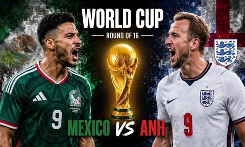 Dự đoán tỷ số kết quả Mexico vs Anh, 7h ngày 6/7 - Vòng 1/8 World Cup 2026: Địa chấn tại Azteca?