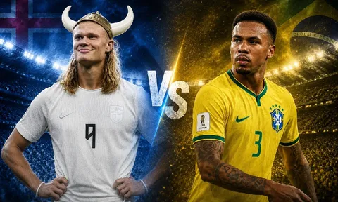 Kết quả bóng đá, tỷ số Brazil vs Na Uy - Vòng 1/8 World Cup 2026: Erling Haaland lấn át Vinicius