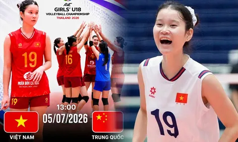 Link xem TRỰC TIẾP bóng chuyền nữ Việt Nam đấu Trung Quốc - U18 nữ châu Á 2026: Chênh lệch đẳng cấp